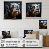 Portrait Schnauzer Sophistication - Black Dog Wall Art