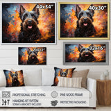 Scottish Terrier Splendor - Dog Framed Canvas Art