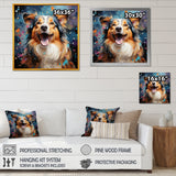 Popart Shetland Sheepdog Portrait - Dog Living Room Wall Art