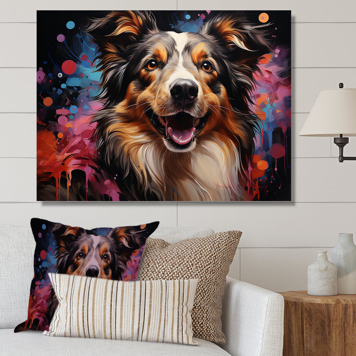 Shetland Sheepdog Portrait - Dog Canvas Wall Art