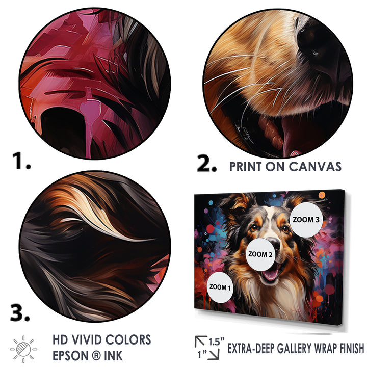 Shetland Sheepdog Portrait - Dog Canvas Wall Art
