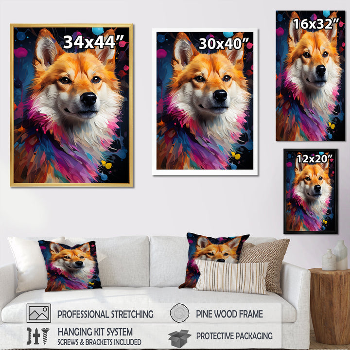 Modern Shiba Inu Spirit - Dog Wall Art Prints