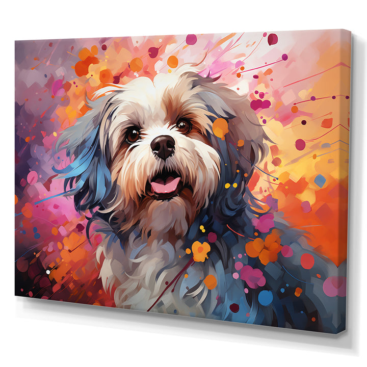 Popart Shih Tzu Serenade - Beige Dog Wall Art