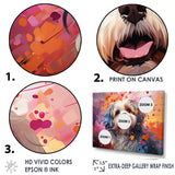 Popart Shih Tzu Serenade - Beige Dog Wall Art