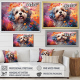 Popart Shih Tzu Serenade - Beige Dog Wall Art