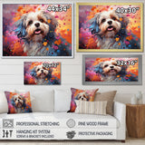 Popart Shih Tzu Serenade - Beige Dog Wall Art