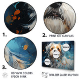 Blue Shih Tzu Serenity - Dog Large Canvas Wall Art