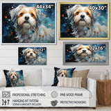 Blue Shih Tzu Serenity - Dog Large Canvas Wall Art