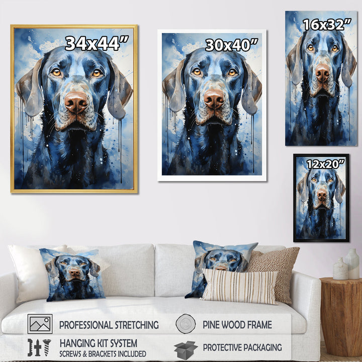 Dog Weimaraner Majestic Portrait - Dog Bedroom Wall Art