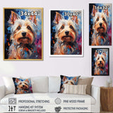 Doge Yorkie Reverie II - Animals Canvas Wall Art