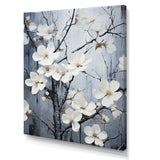 Ethereal Dogwood Blossom Dreams - Floral Canvas Wall Art