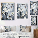 Ethereal Dogwood Blossom Dreams - Floral Canvas Wall Art