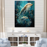 Dolphin Aquatic Harmony - Dolphin Wall Art Prints