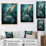 Dolphin Aquatic Harmony - Dolphin Wall Art Prints