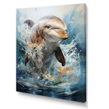 Dolphin Elegance - Animals Canvas Wall Art