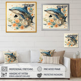 Dolphin Happiness - Dolphin Living Room Wall Art