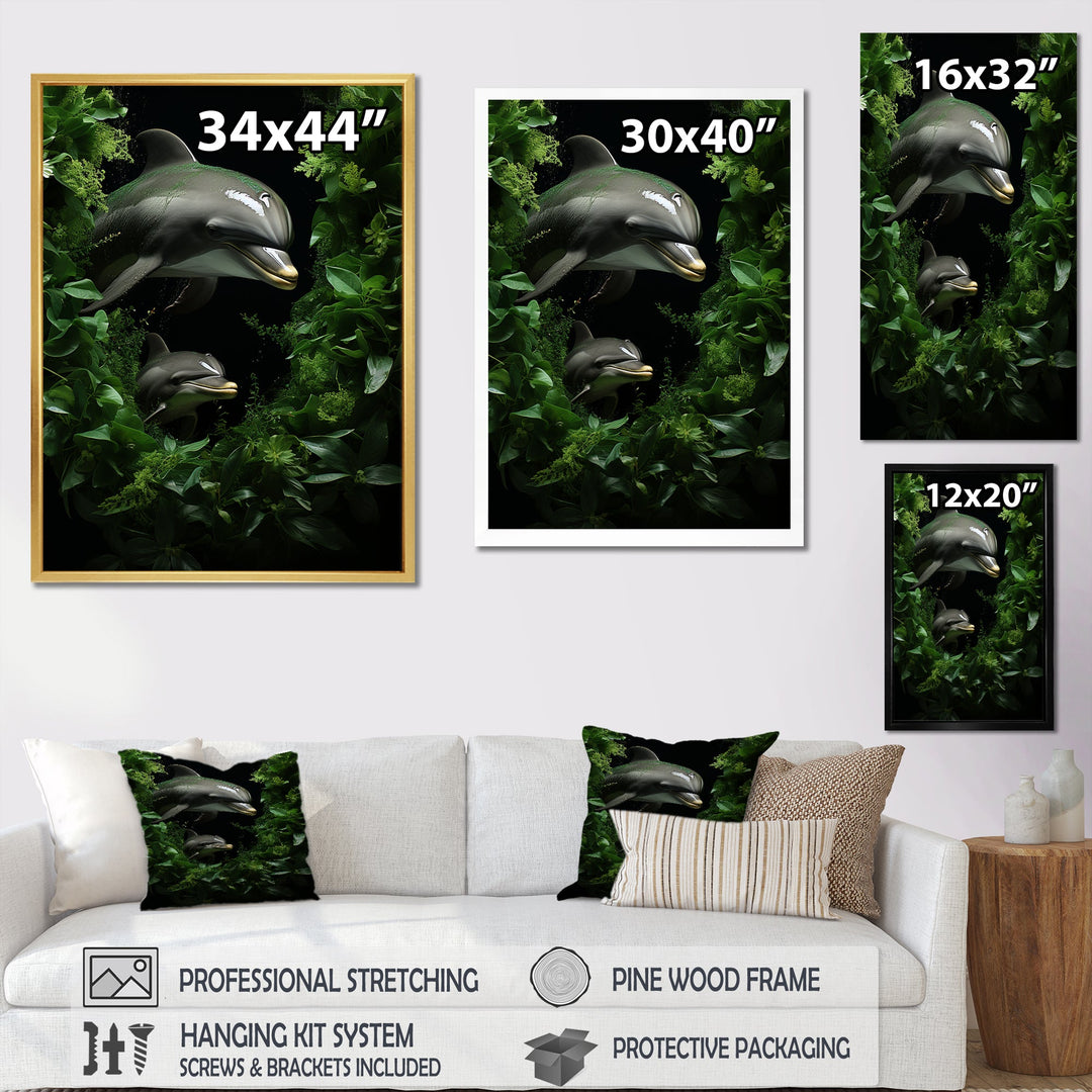 Dolphin Eco Guardians - Dolphin Canvas Wall Art