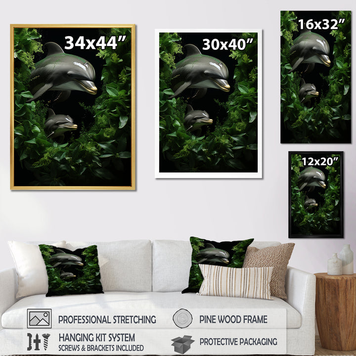 Dolphin Eco Guardians - Dolphin Canvas Wall Art