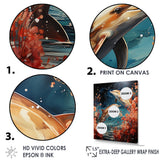 Dolphin Mystic Encounters - Dolphin Framed Canvas Art