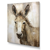 Sophisticated Donkey Portrait - Donkey Living Room Wall Art