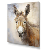 Sophisticated Donkey Portrait II - Animals Canvas Wall Art