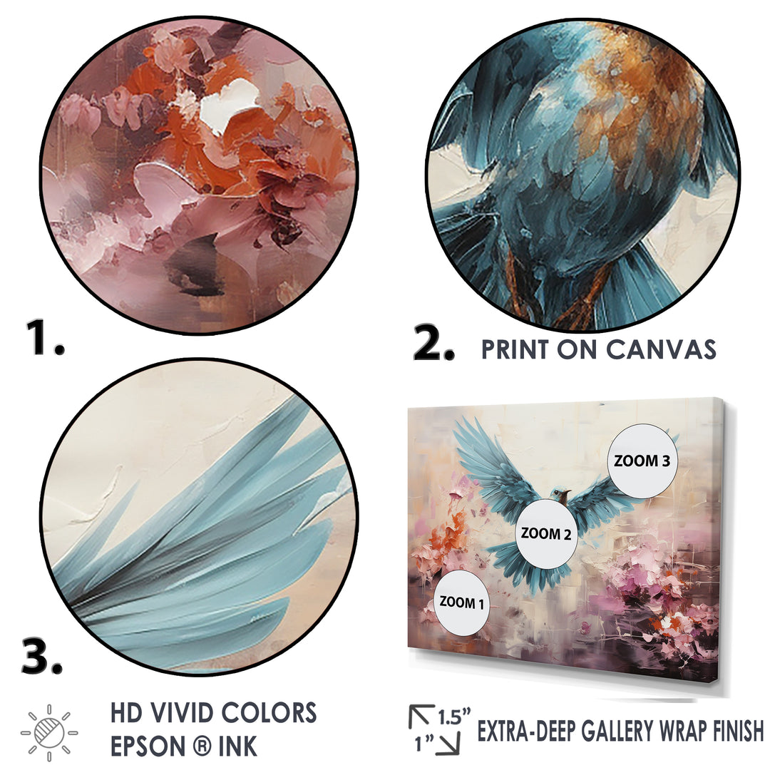 Cerulean Calm Graceful Dove - Dove Wall Art Prints
