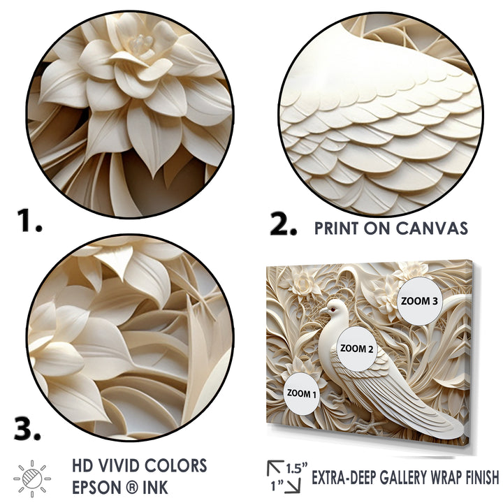 Dove Ivory Innocence - Dove Living Room Wall Art