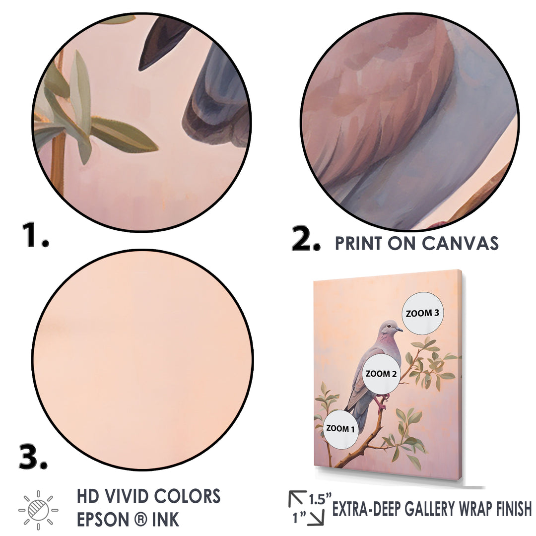 Dove S Soothing Presence - Dove Canvas Wall Art