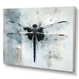 Dragonfly Elegance - Gray Dragonfly Wall Art