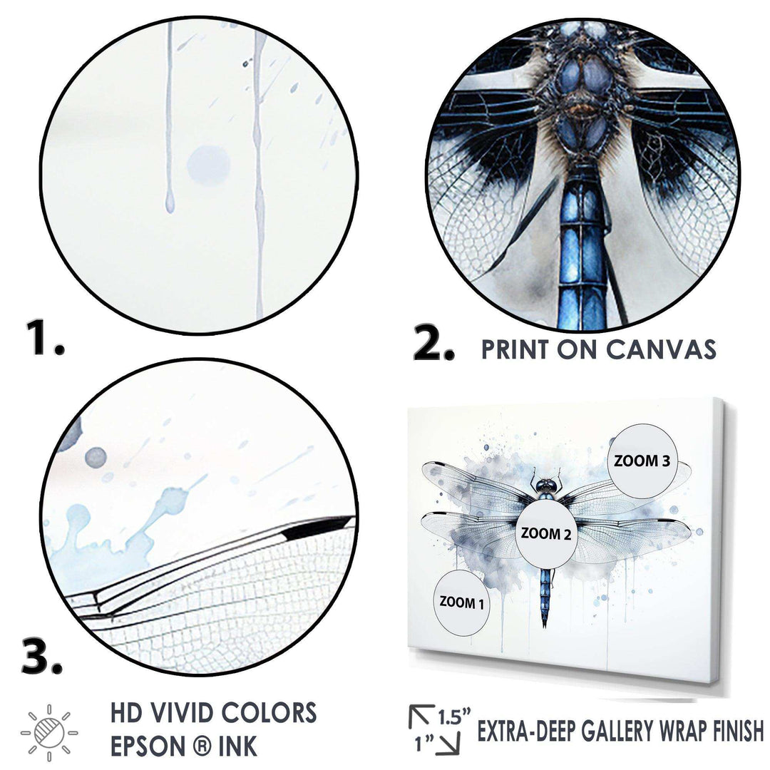 Dragonfly Elegance I - Animals Canvas Wall Art