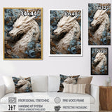 Epic Blue And Grey Dragon Odyssey - Dragons Large Canvas Wall Art