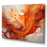 Abstract Red Firestorm Symphony I - Abstract Canvas Wall Art