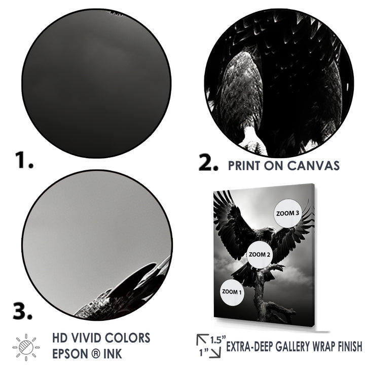 Powerful Bold Eagle - Eagle Canvas Wall Art