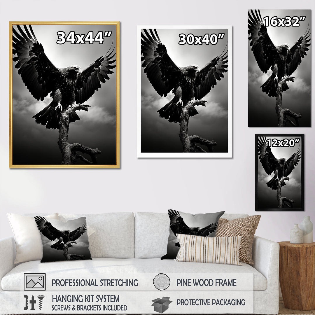 Powerful Bold Eagle - Eagle Canvas Wall Art