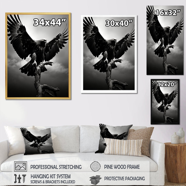 Powerful Bold Eagle - Eagle Canvas Wall Art