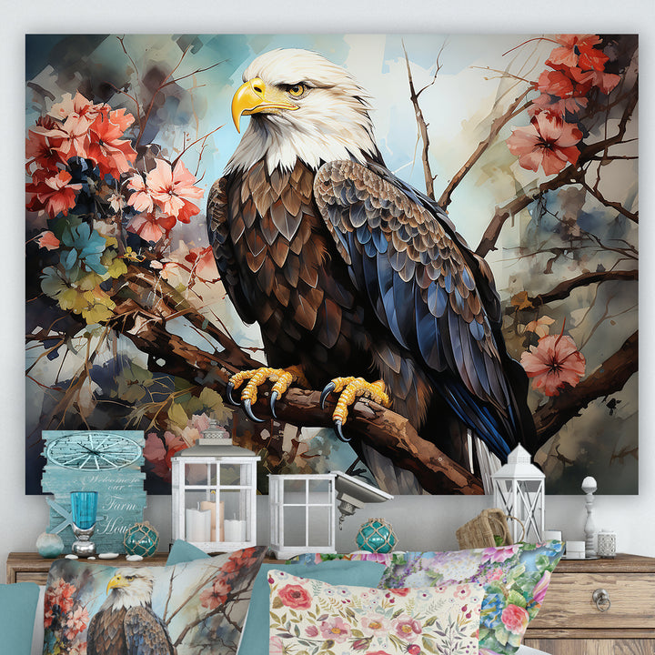 Mosaic Bold Eagle Majesty - Brown Eagle Wall Art