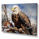 Brown Resilient Bold Eagle - Eagle Bedroom Wall Art