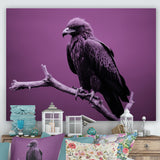 Purple Eagle S Grace At Branch Domain - Eagle Wall Decor