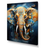 Abstract Elephant Dreamscape Portrait II - Animals Canvas Wall Art