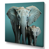 Graceful Elephants In Motion - Elephant Living Room Wall Art