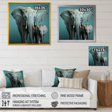 Graceful Elephants In Motion - Elephant Living Room Wall Art