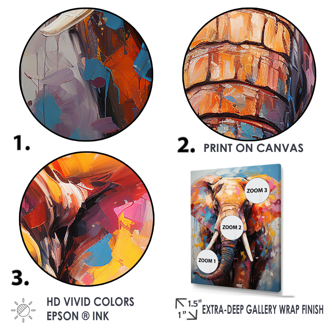 Tales Of The Colorful Elephant Pack - Elephant Bedroom Wall Art