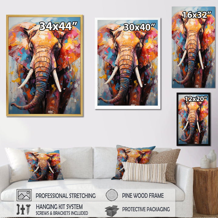 Tales Of The Colorful Elephant Pack - Elephant Bedroom Wall Art
