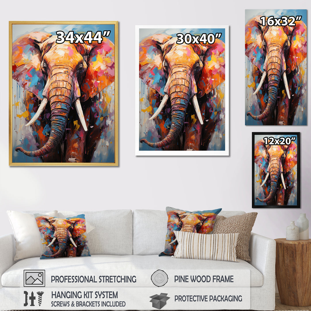Tales Of The Colorful Elephant Pack - Elephant Bedroom Wall Art
