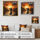 Graceful African Elephant In Motion - Elephant Wall Decor