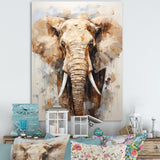 Tusked Elephant Portrait - Elephant Wall Art Prints