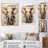 Tusked Elephant Portrait - Elephant Wall Art Prints