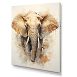 Gentle Elephant Giants - Beige Elephant Wall Art