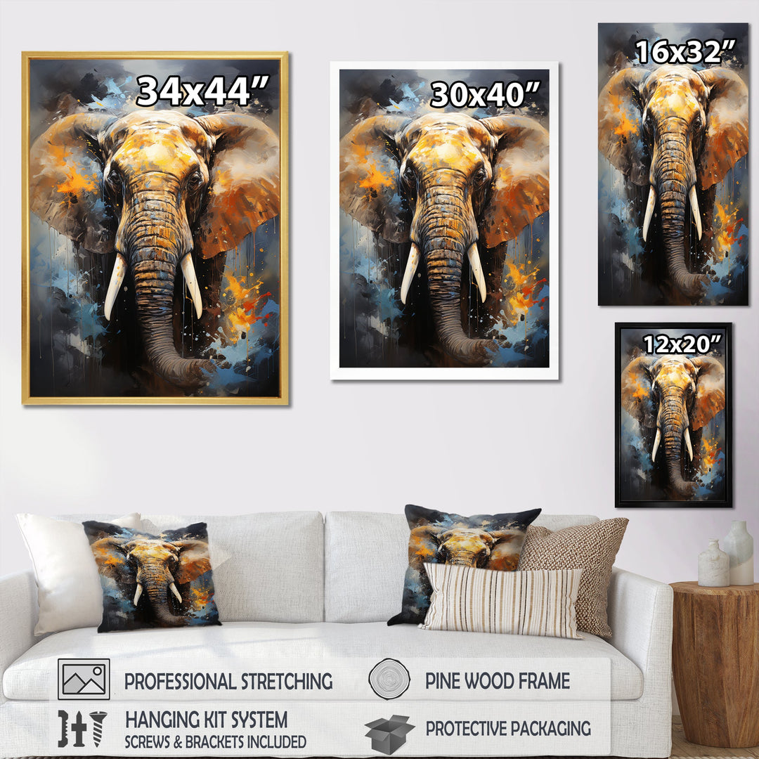 Elephant Dreams In Colors - Elephant Bedroom Wall Art