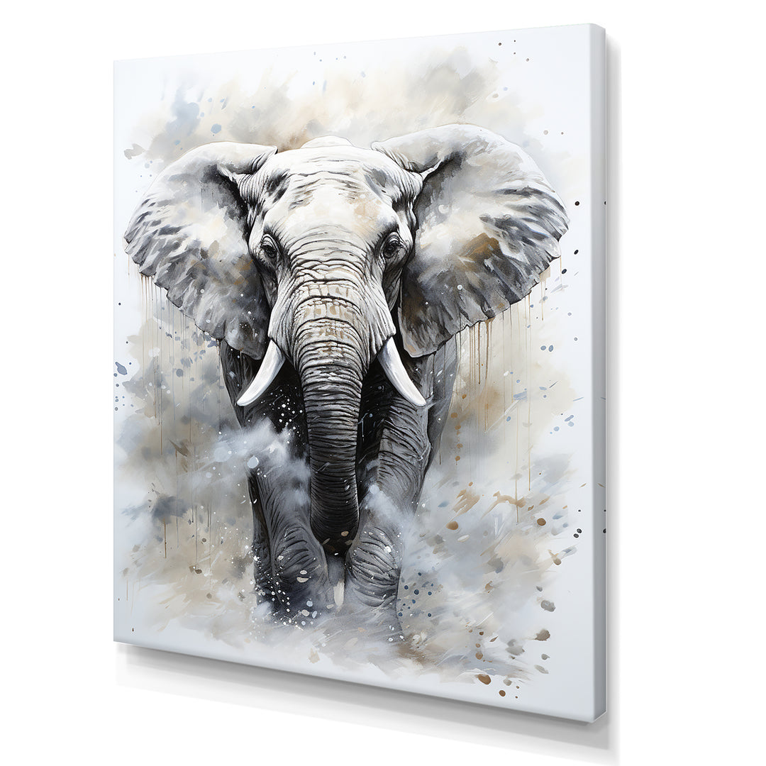 Magnific Elephant Portrait - Elephant Canvas Wall Art
